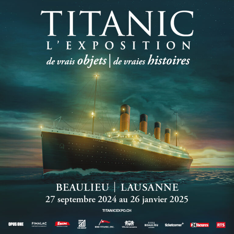 Découvrez la captivante exposition TITANIC à Lausanne ! Plongez dans l'univers de ce navire emblématique du 27 septembre 2024 au 26 janvier 2025. Ne manquez pas votre chance d'explorer son histoire fascinante et son héritage.
